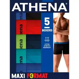 Carrefour ATHENA Boxers homme maxi pack color offre