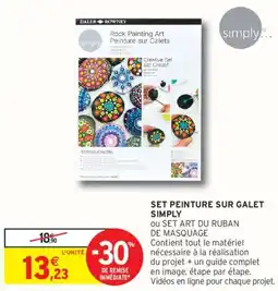 Intermarché SIMPLY Set peinture sur galet offre