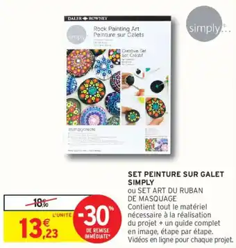 Intermarché SIMPLY Set peinture sur galet offre