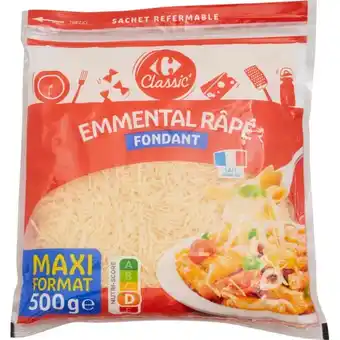 Carrefour CARREFOUR CLASSIC' Emmental râpé Maxi Format offre