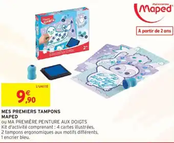 Intermarché MAPED Mes premiers tampons offre