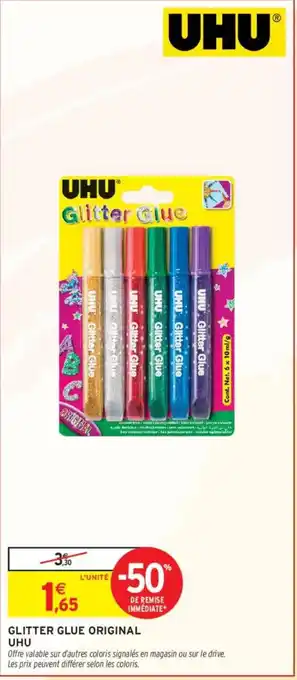 Intermarché UHU Glitter glue original offre