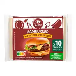 Carrefour CARREFOUR CLASSIC' Fromage en tranche pour hamburger offre