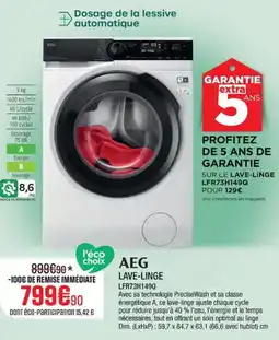 Extra AEG Lave-linge lfr73h149q offre