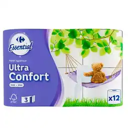 Carrefour CARREFOUR ESSENTIAL Papier Toilette Ultra Confort offre