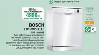 Extra BOSCH Lave-vaisselle sms25aw05e offre