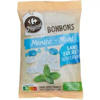 Carrefour CARREFOUR ORIGINAL Bonbons sans sucres offre