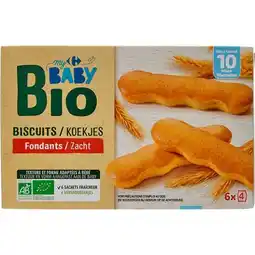 Carrefour CARREFOUR BABY BIO Biscuits fondants offre