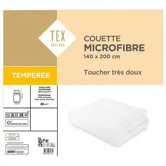 Carrefour TEX HOME Couette microfibre tempérée offre