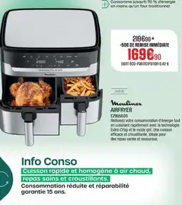 Extra MOULINEX Airfryer ez905d20 offre