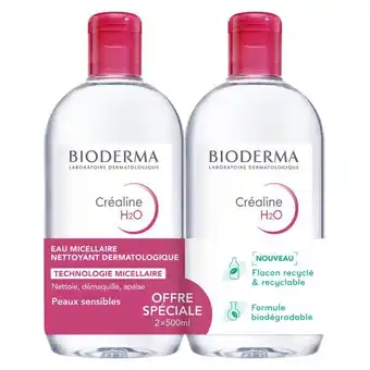 Carrefour BIODERMA DUO Eau micellaire Créaline offre