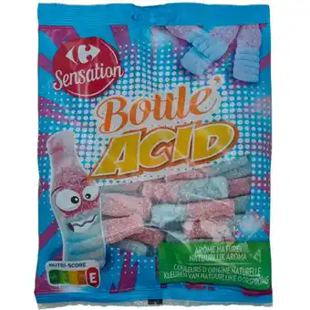 Carrefour Market CARREFOUR SENSATION Bonbons acidulés Bottle Acid offre