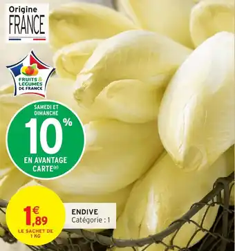 Intermarché Express Endive offre