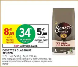 Intermarché Express SENSEO Dosettes classique offre