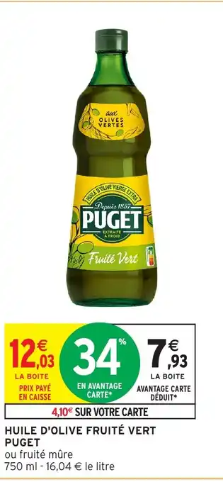 Intermarché Express PUGET Huile d'olive fruité vert offre