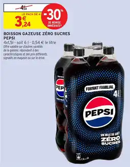 Intermarché Express PEPSI Boisson gazeuse zéro sucres offre