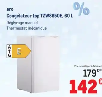 METRO ARO Congélateur top TZW8650E, offre