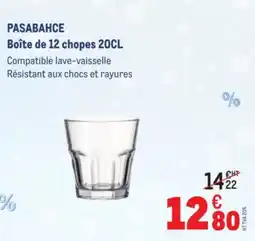 METRO PASABAHCE Boîte de 12 chopes offre