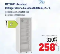 METRO METRO PROFESSIONAL Réfrigérateur à boissons GSC4240 offre