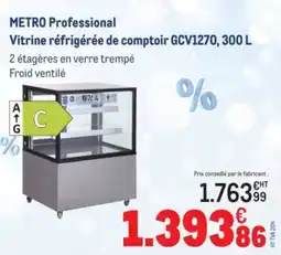 METRO METRO PROFESSIONAL Vitrine réfrigérée de comptoir gcv1270, offre