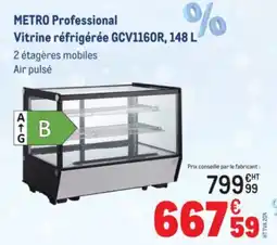 METRO METRO PROFESSIONAL Vitrine réfrigérée GCV1160R offre