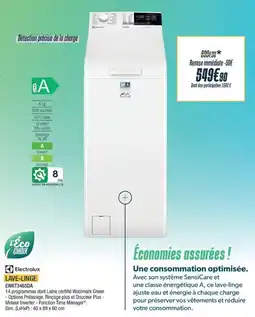 Proxi Confort ELECTROLUX Lave-linge ew6t3465da offre