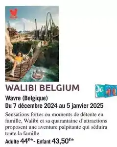 Carrefour Walibi belgium wavre (belgique) du 7 décembre 2024 au 5 janvier 2025 offre