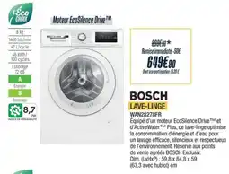 Proxi Confort BOSCH Lave-linge wan28278fr offre