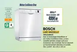 Proxi Confort BOSCH Lave-vaisselle sms25aw05e offre