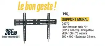 Proxi Confort MBG Support mural offre