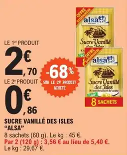 E.Leclerc Express "ALSA" Sucre vanillé des isles offre