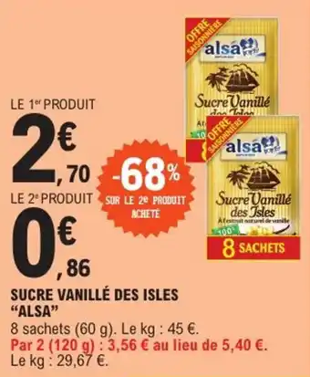 E.Leclerc Express "ALSA" Sucre vanillé des isles offre