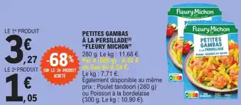 E.Leclerc Express "FLEURY MICHON" Petites gambas à la persillade offre