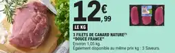 E.Leclerc Express 3 filets de canard nature "douce france" offre