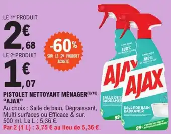 E.Leclerc Express "AJAX" Pistolet nettoyant ménager offre