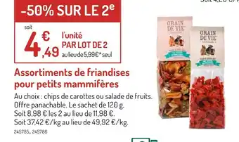 Botanic Assortiments de friandises pour petits mammifères offre