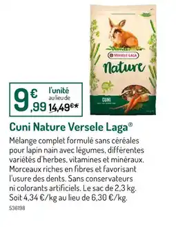 Botanic VERSELE LAGA Cuni Nature offre