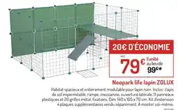 Botanic ZOLUX Neopark life lapin offre