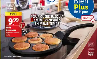 Lidl Livarno home poele a pancakes offre