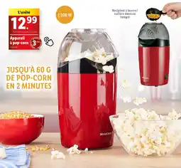 Lidl Livarno home appareil a pop corn offre