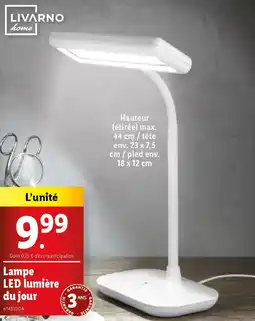 Lidl Livarno home lampe led lumiere du jour offre