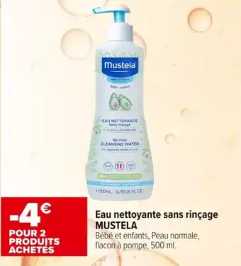 Carrefour maPara parapharmacie Eau nettoyante sans rinçage mustela offre