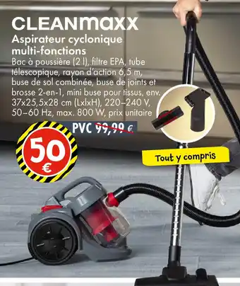 TEDi CLEANMAXX Aspirateur cyclonique multi-fonctions offre