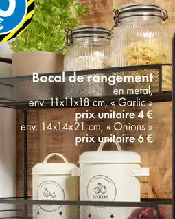 TEDi Bocal de rangement en métal, offre