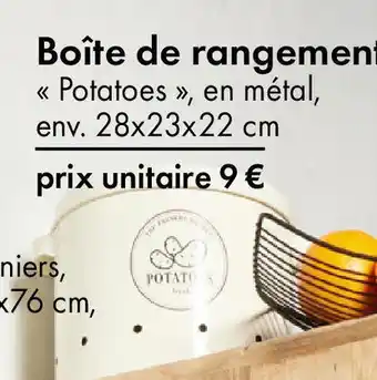 TEDi Boîte de rangement offre