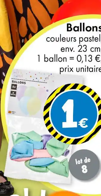 TEDi Ballons couleurs pastel, offre