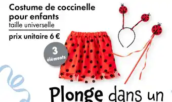 TEDi Costume de coccinelle pour enfants offre