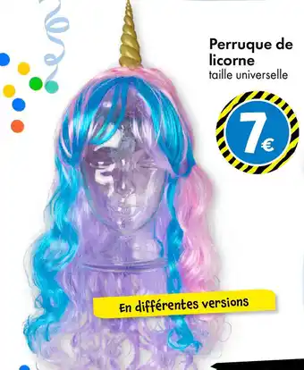 TEDi Perruque de licorne offre