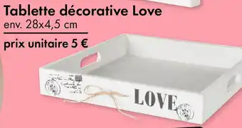 TEDi LOVE Tablette décorative offre