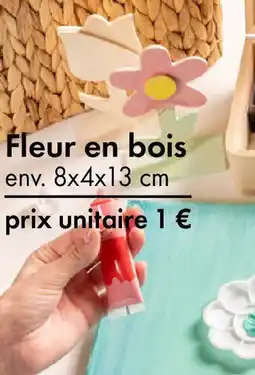 TEDi Fleur en bois offre